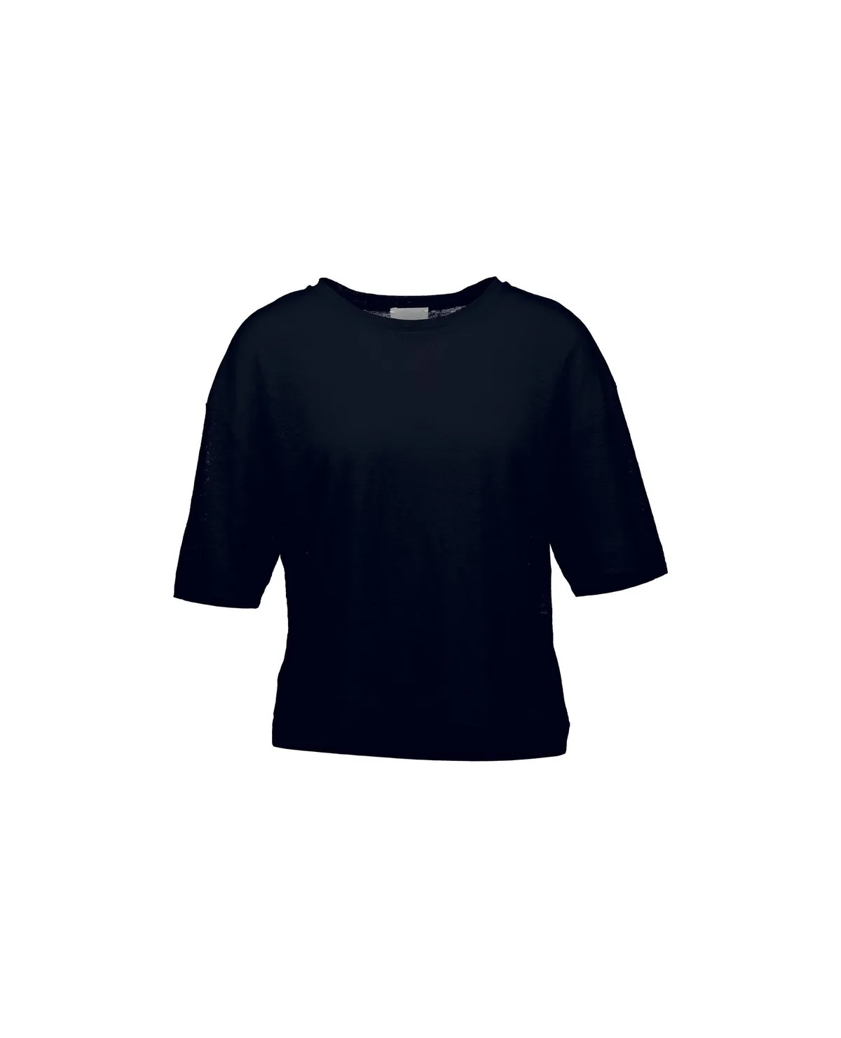 Leinen T-Shirt navy