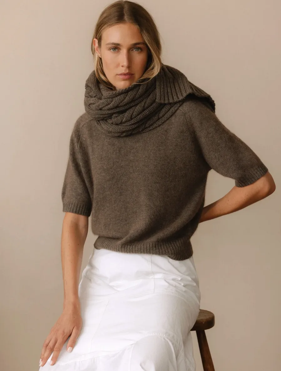 Anita Sweater in Soft Nougat