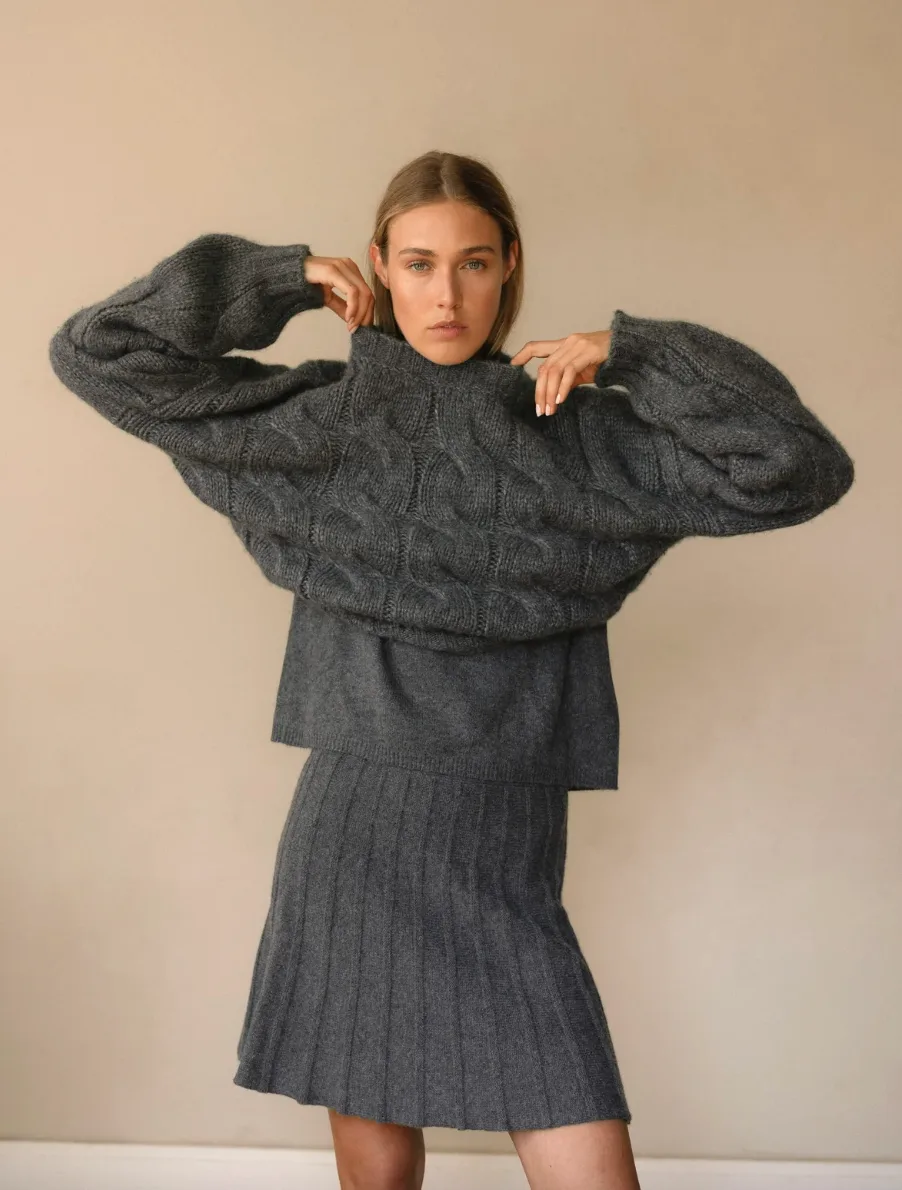 Daphne Sweater in Midnight Stone