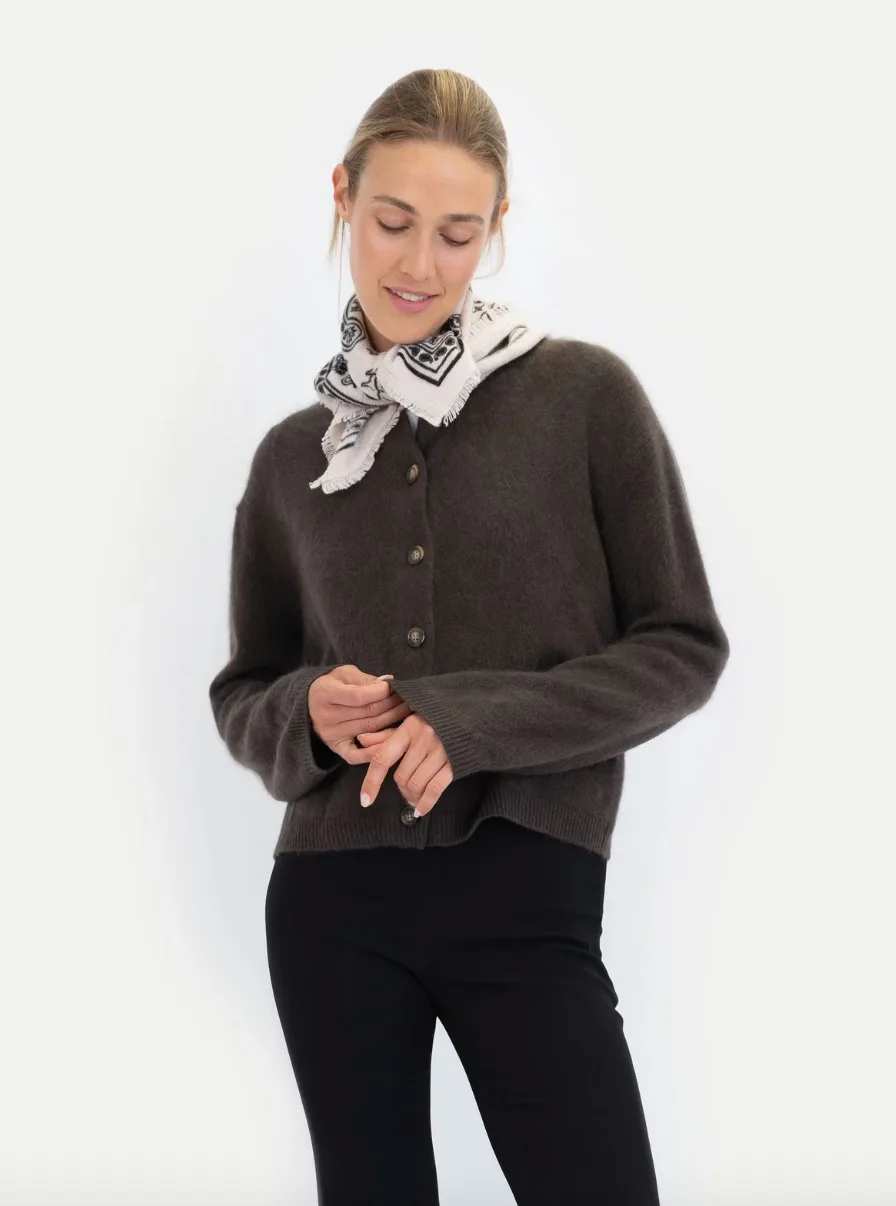 Emilia Cardigan in Chocolate