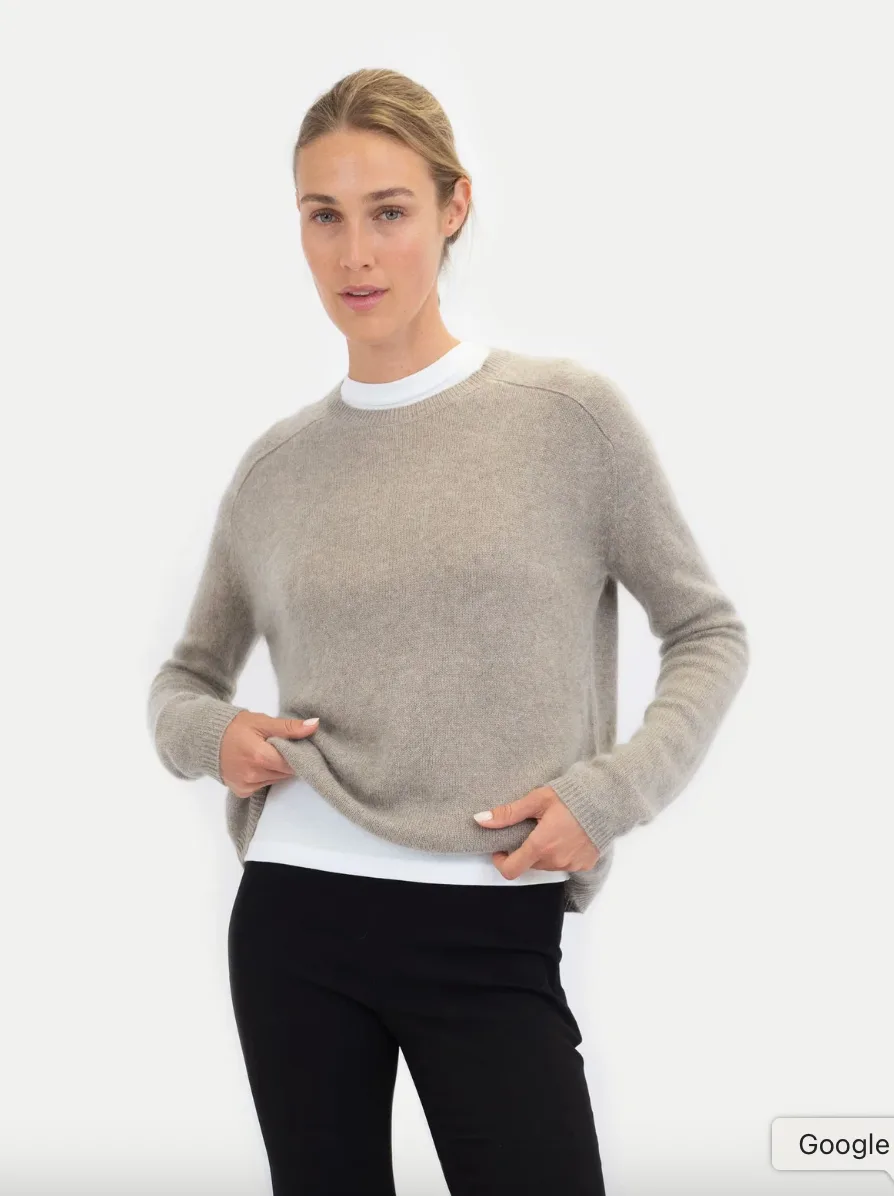 Thea Sweater in Almond Powder