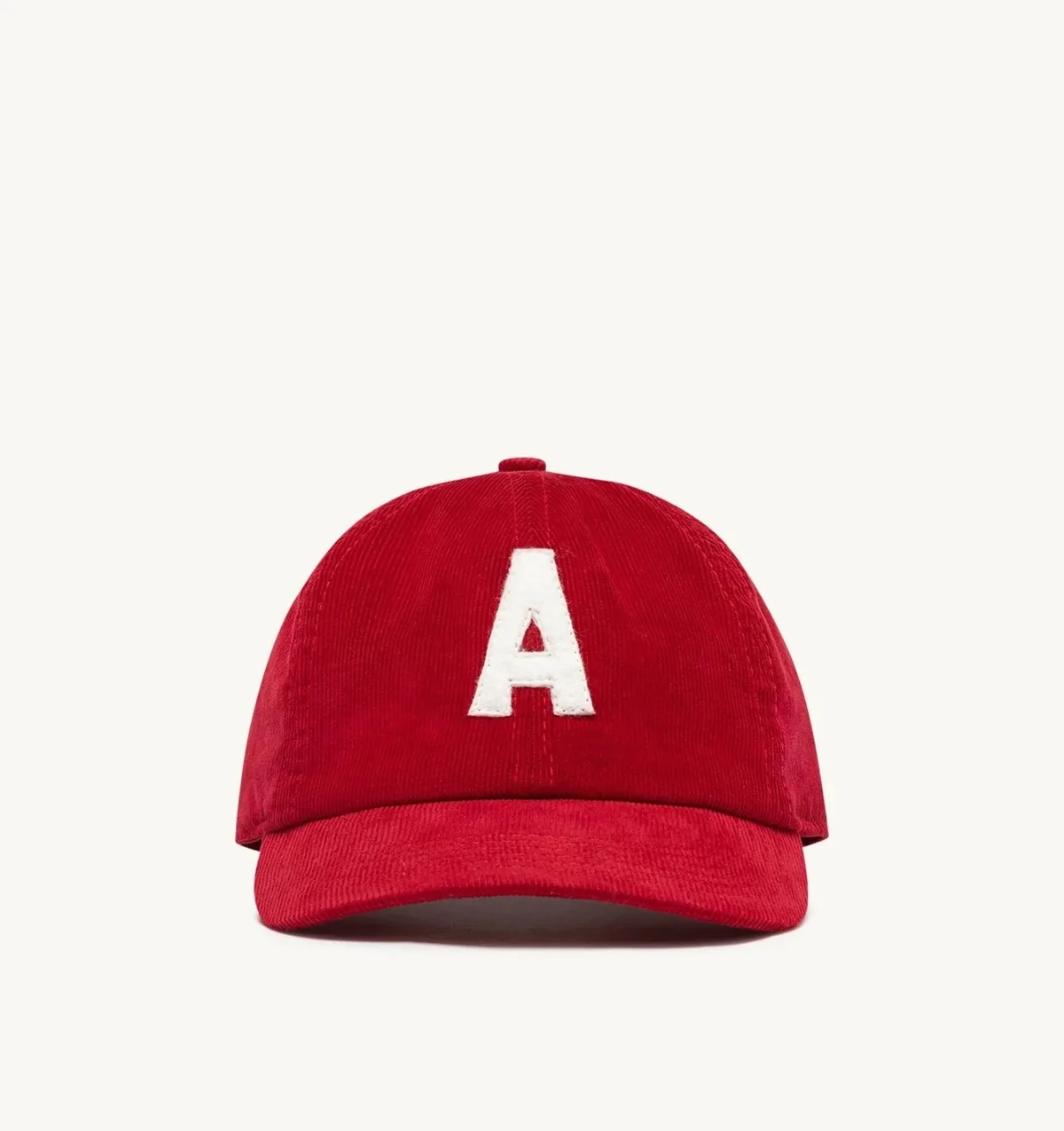 Baseballkappe aus Kord rot