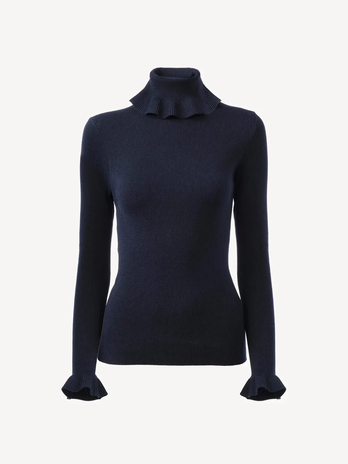 Rollkragenpullover navy