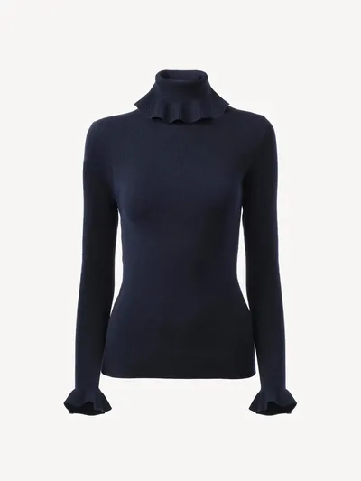 Chloé Rollkragenpullover navy