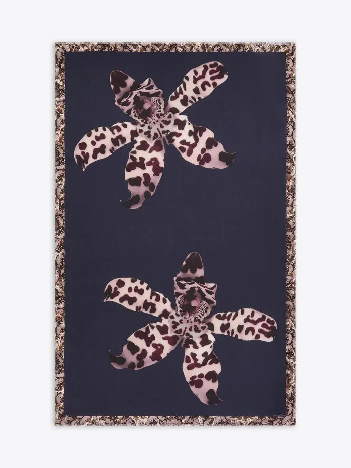 Bedruckter Pareo navy