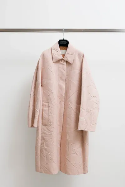 DRIES VAN NOTEN Jacquard Mantel rosa