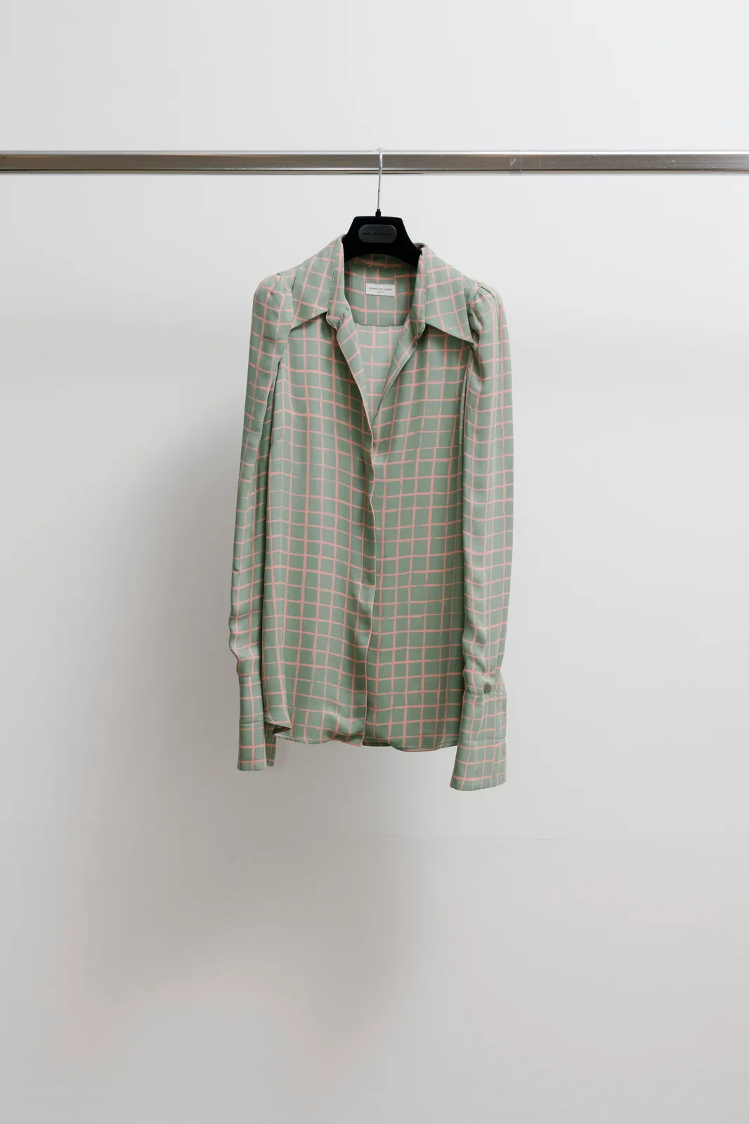 DRIES VAN NOTEN Karierte Bluse mint