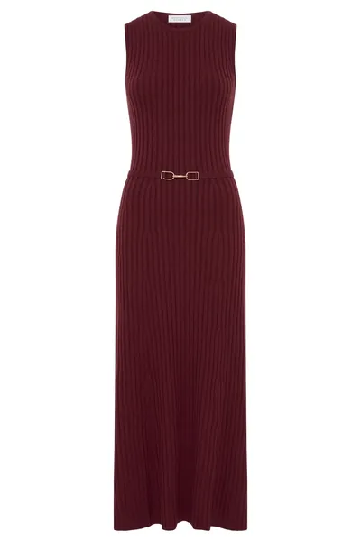 GABRIELA HEARST Meier Kleid bordeaux