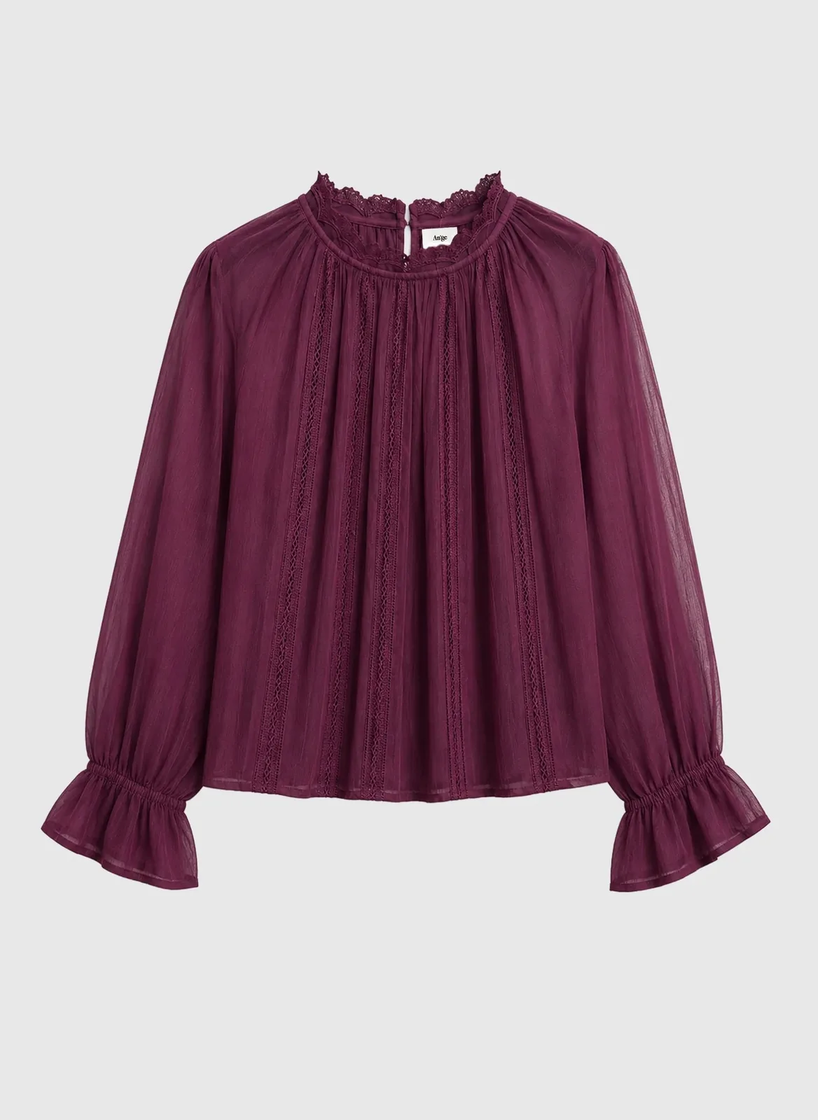 Salouna Bluse aubergine