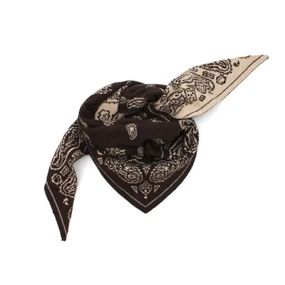 Hüsken Studio Strick Bandana klein braun