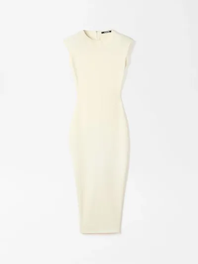JACQUEMUS Midikleid Alba weiss
