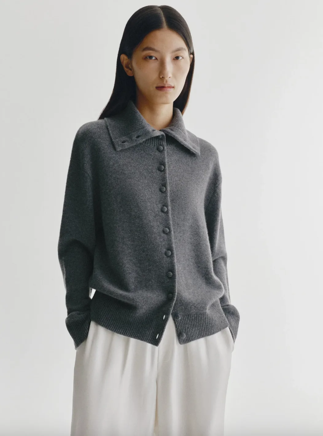 Denie Cardigan _ Graphite 0826