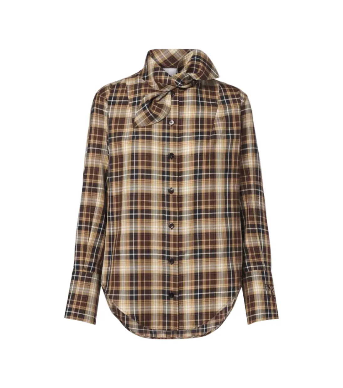 Bow Collar Blouse chestnut