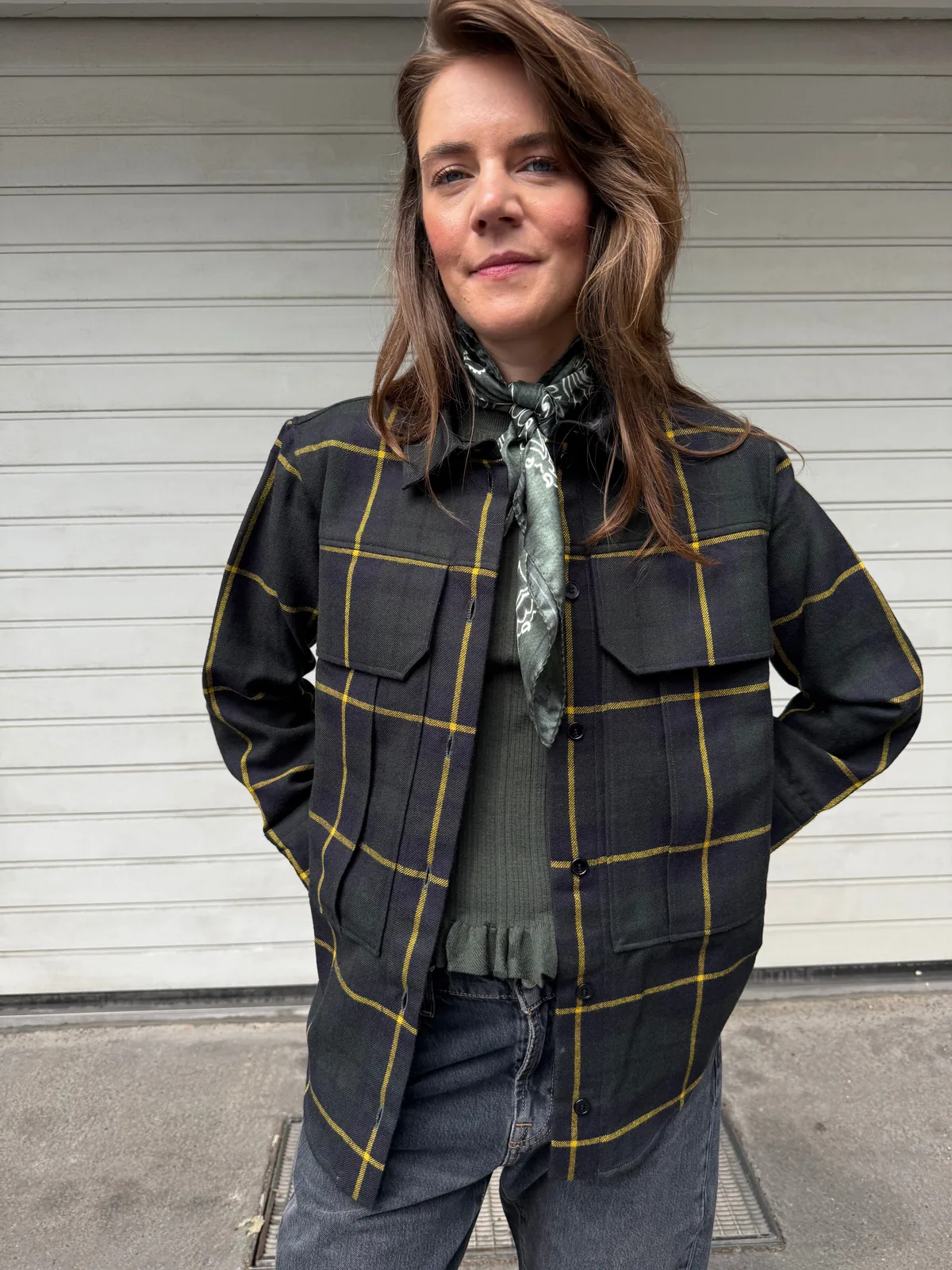 Overshirt Pine green tartan