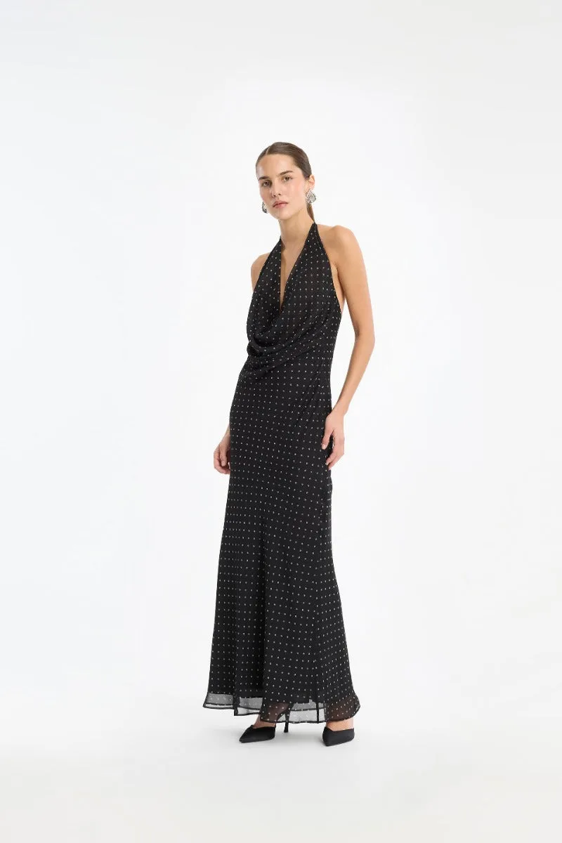 CHIFFON HALTERNECK black