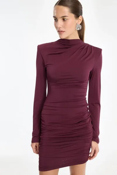 ROTATE DRAPEY MINI DRESS Winetasting