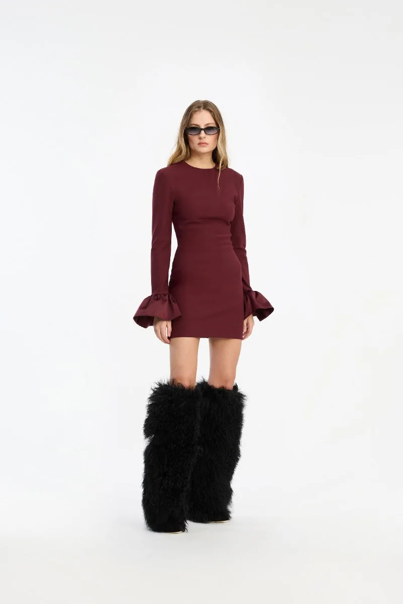 Frill Sleeved Mini Dress