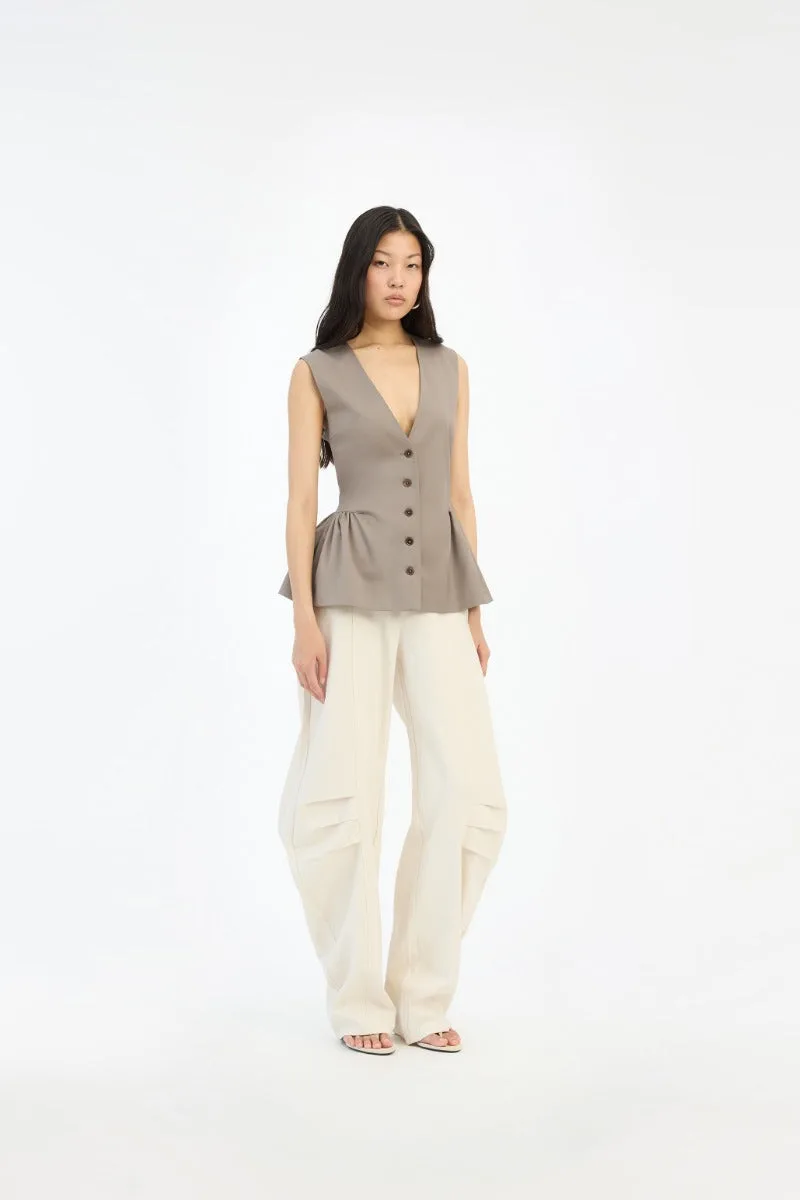 Linen Suiting Pants creme
