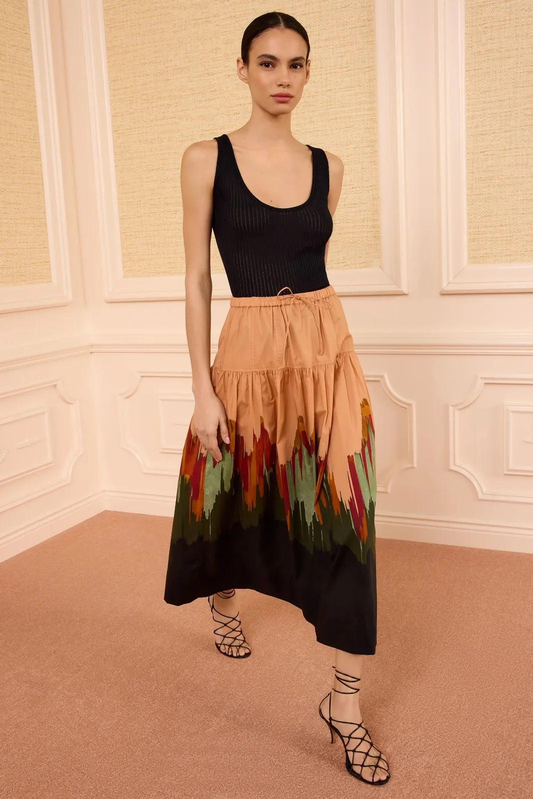 Theodora Cotton Skirt agate