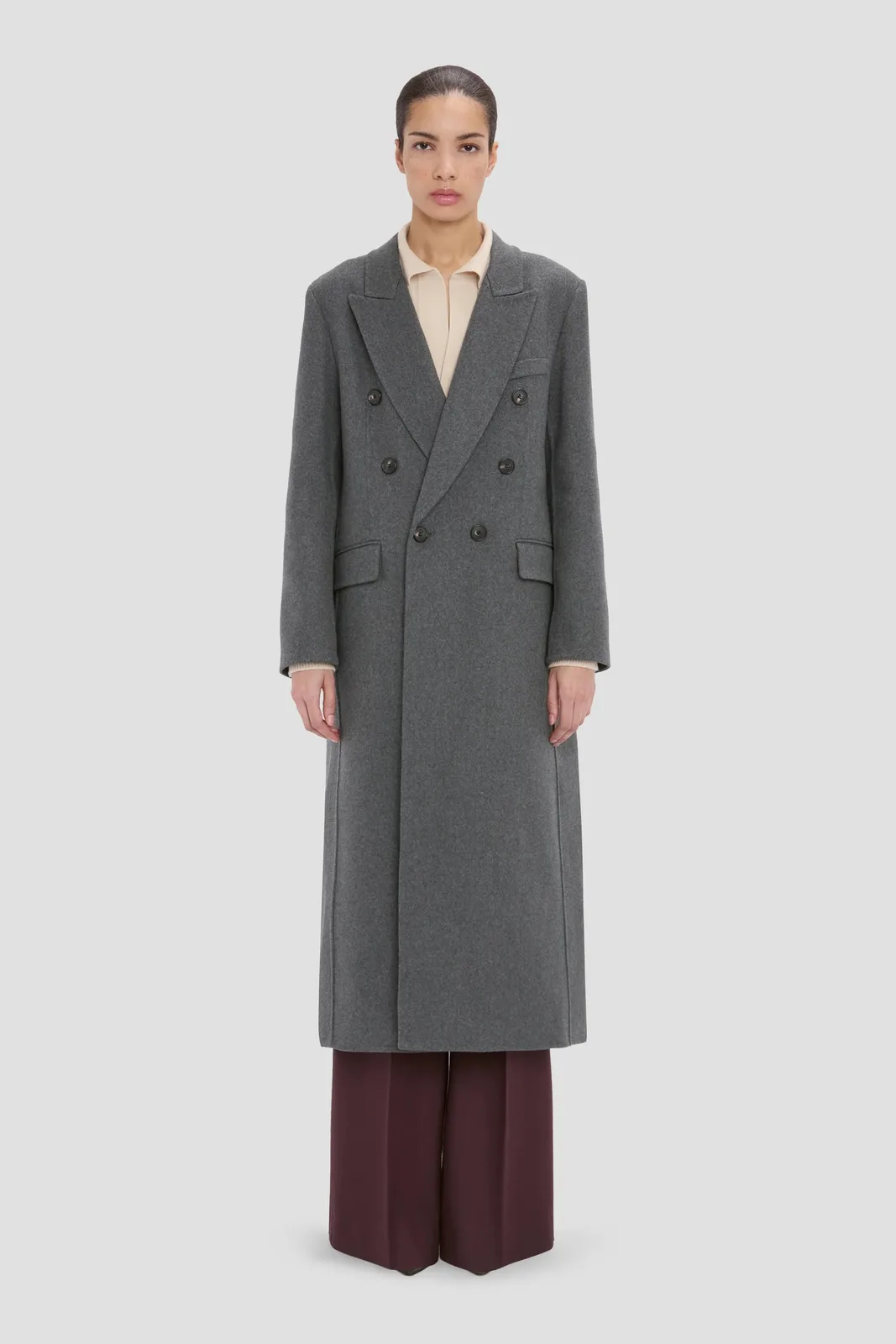Doublefaced Coat grey melange