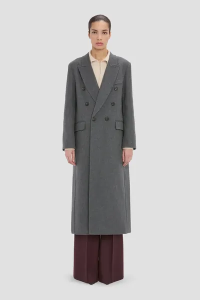 Victoria Beckham Doublefaced Coat grey melange