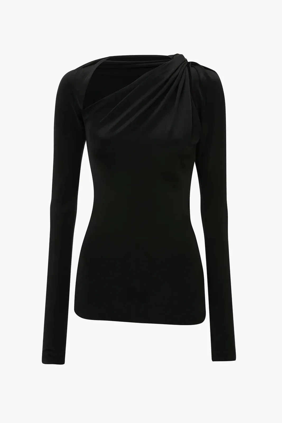 Jersey Top schwarz