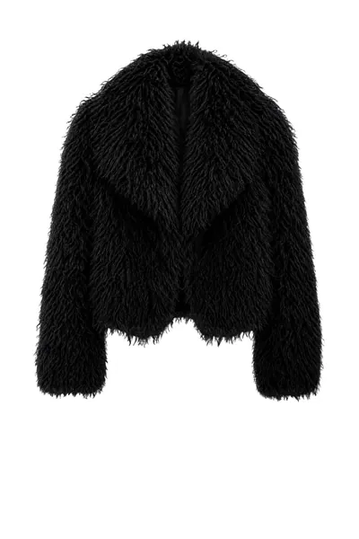 Betta Corradi Jacke Faux Fur in Black