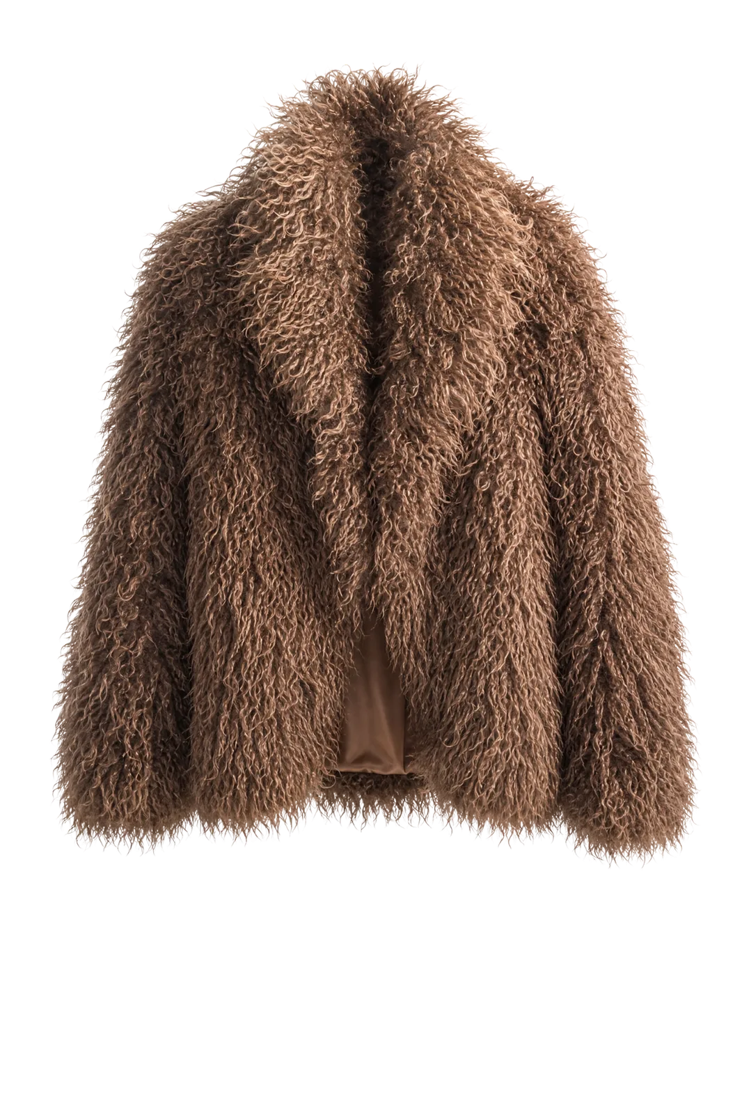 Jacke Tonda Faux Fur in Light Brown