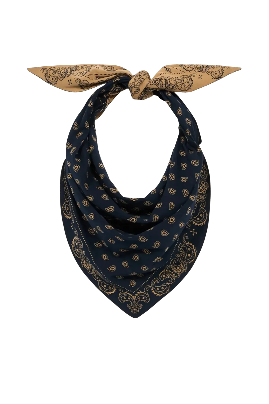 Guest in Residence Schal The Wild Rag in Navy Camel