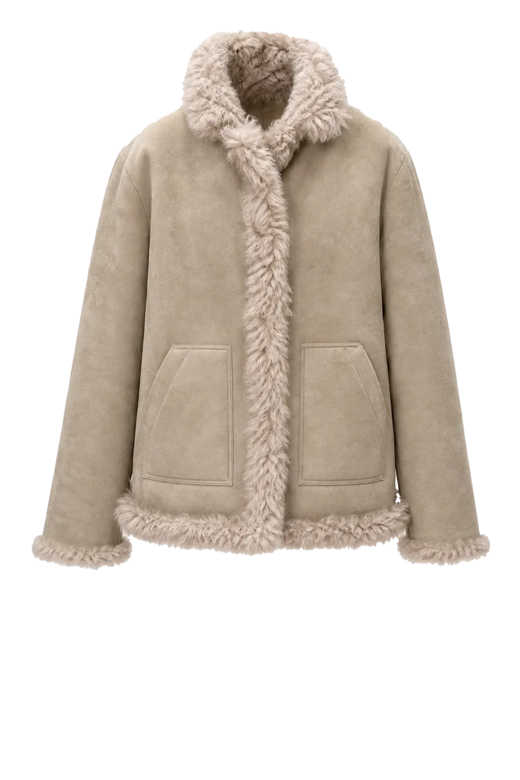 Jadia Lammfelljacke Cleo in Macchiato