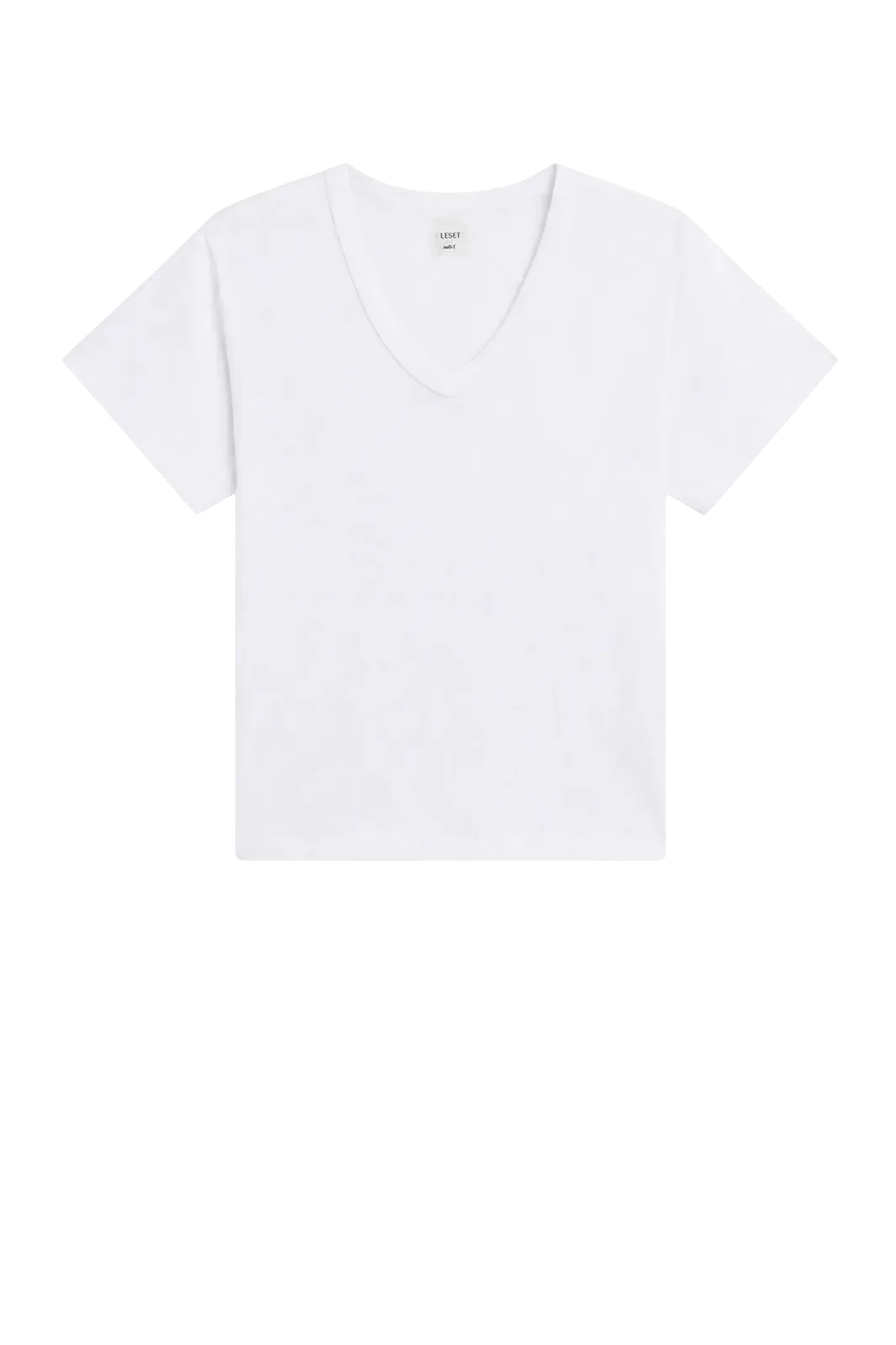 Leset Shirt Margo V Neck in White