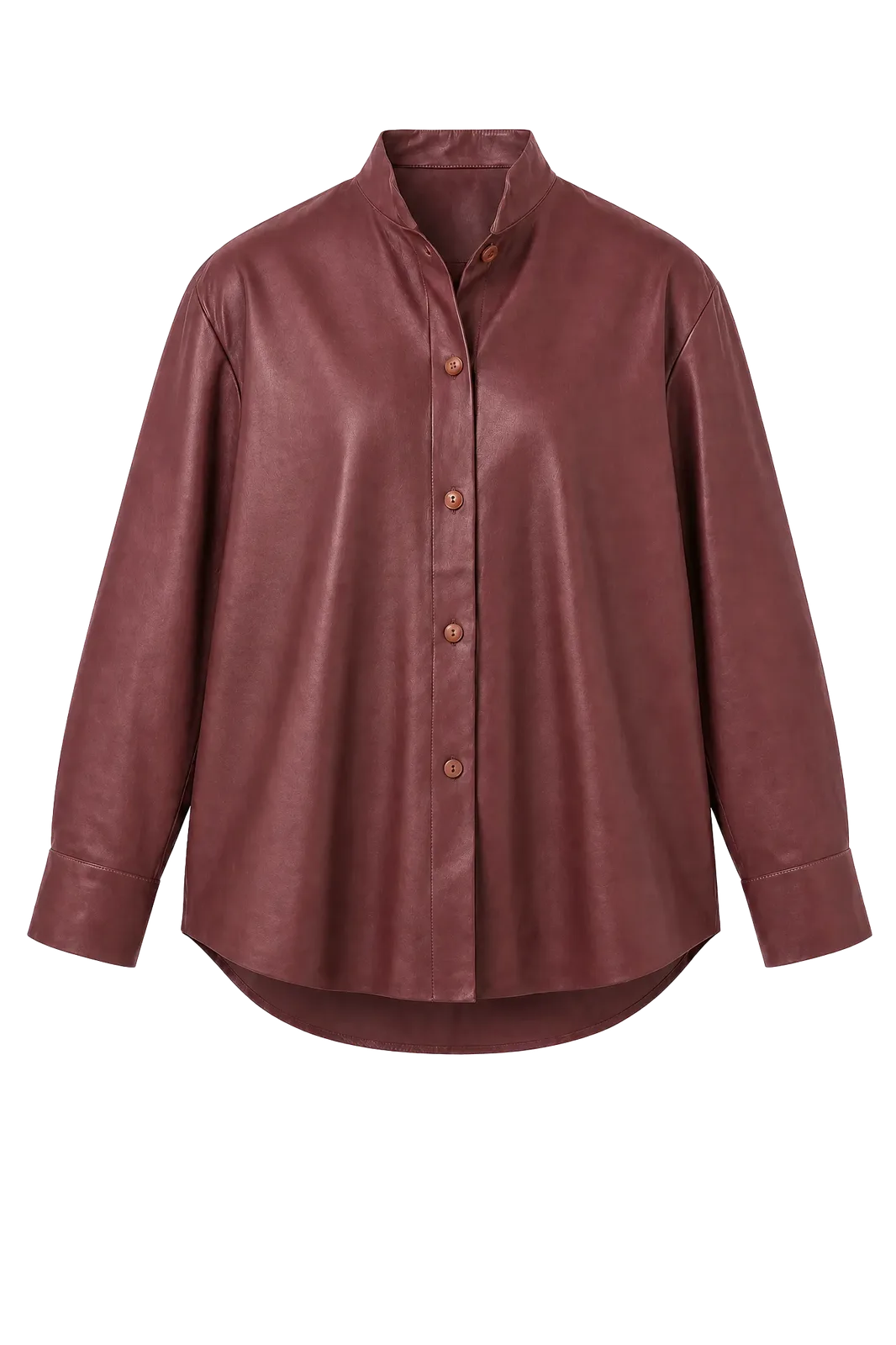 Pride to Be Shirtjacke Anny Vegan Leather in Wine