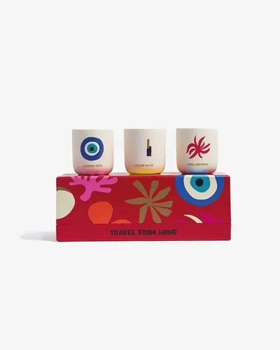 Assouline Travel From Home Mini Scented Candle Set