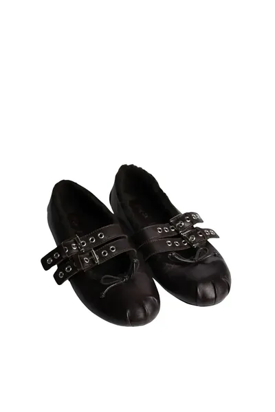 Posa Ballerina Vita Fur in Dark Brown