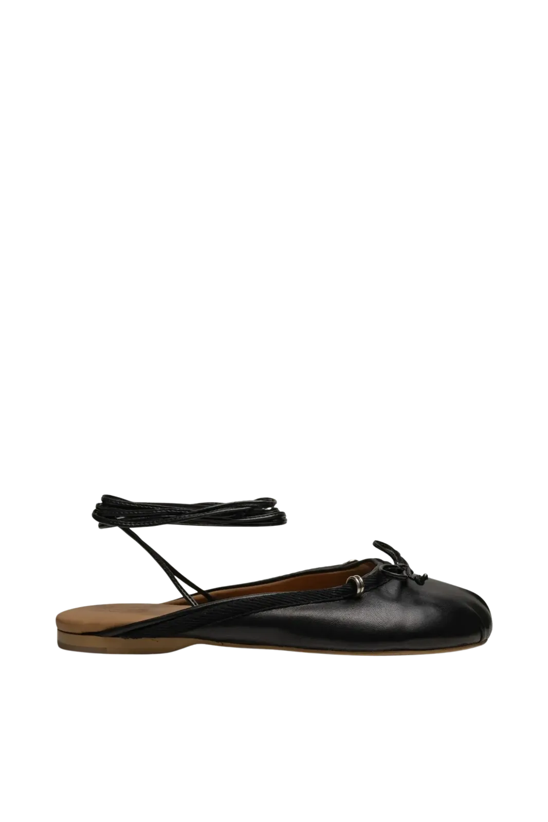 Ballerina Vita Mule Leather in Black