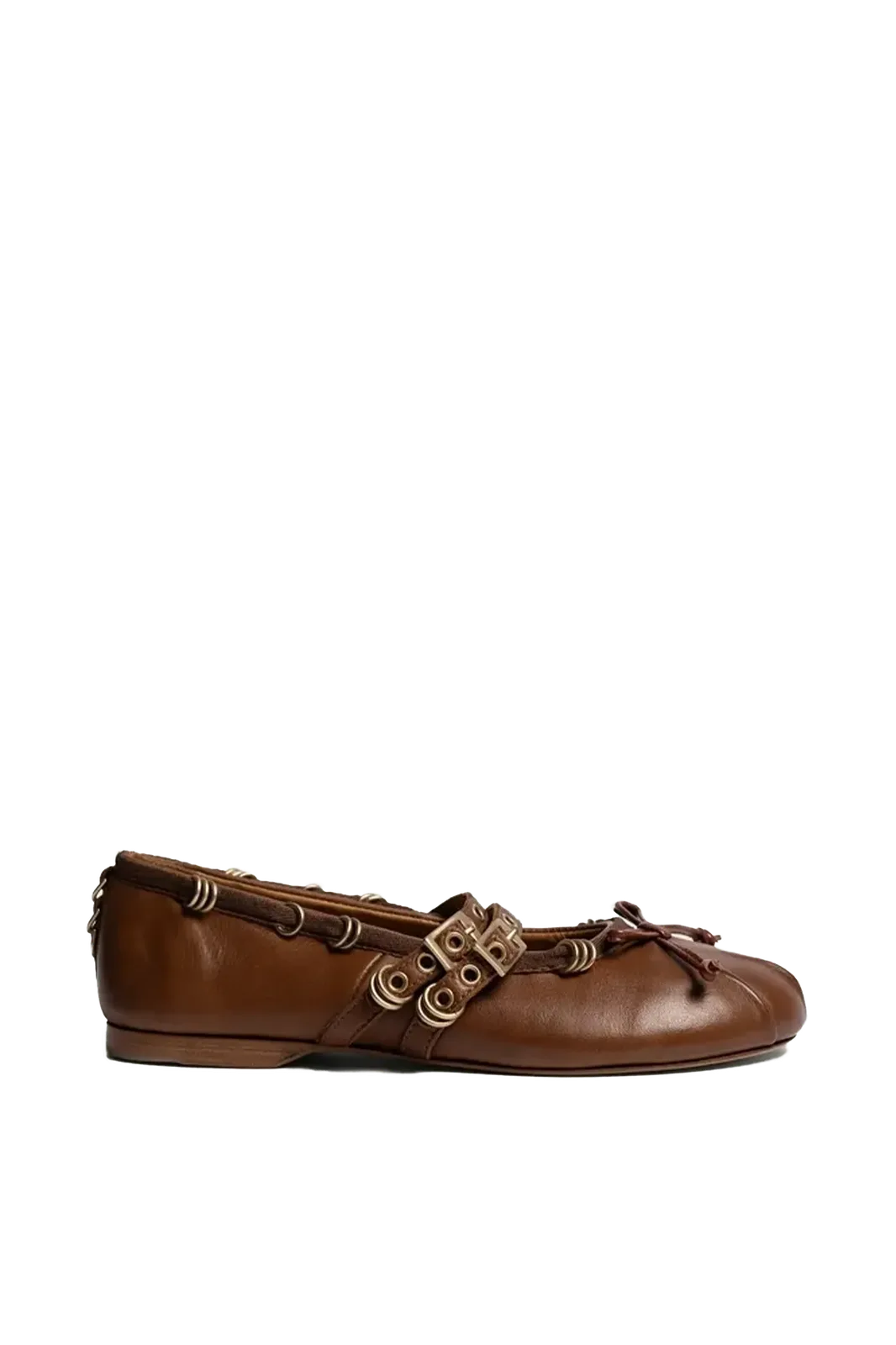 Ballerina Vita Piercing in Cognac