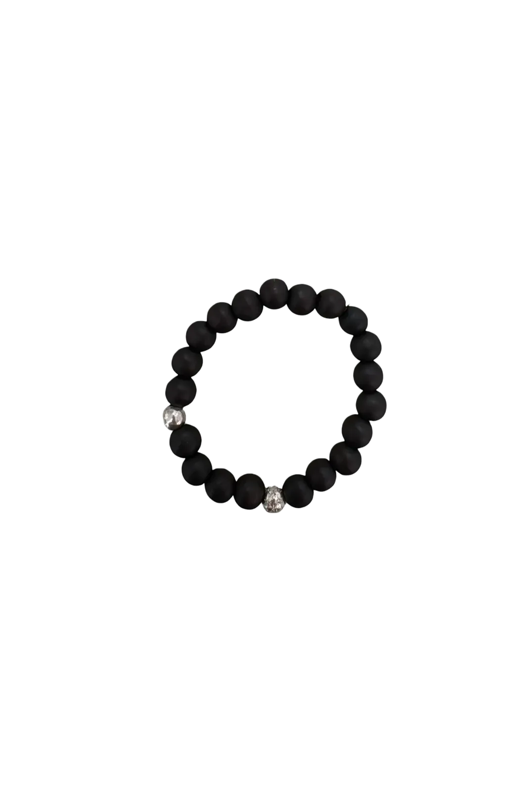 Beaded Bracelet #5 Globus 7 in Black
