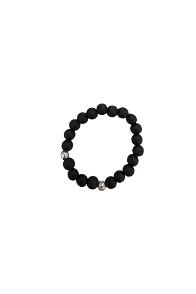 Rosa Maria Beaded Bracelet #5 Globus 7 in Black