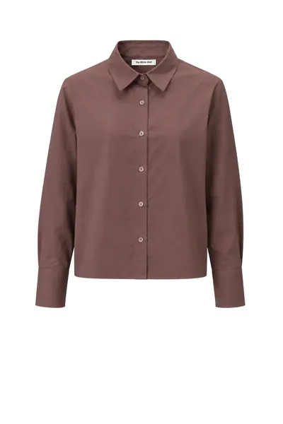 The White Shirt Bluse Carla in Brown