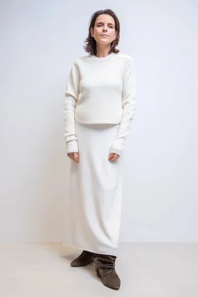 Arch4 Cashmere Strickrock Parker in Ivory