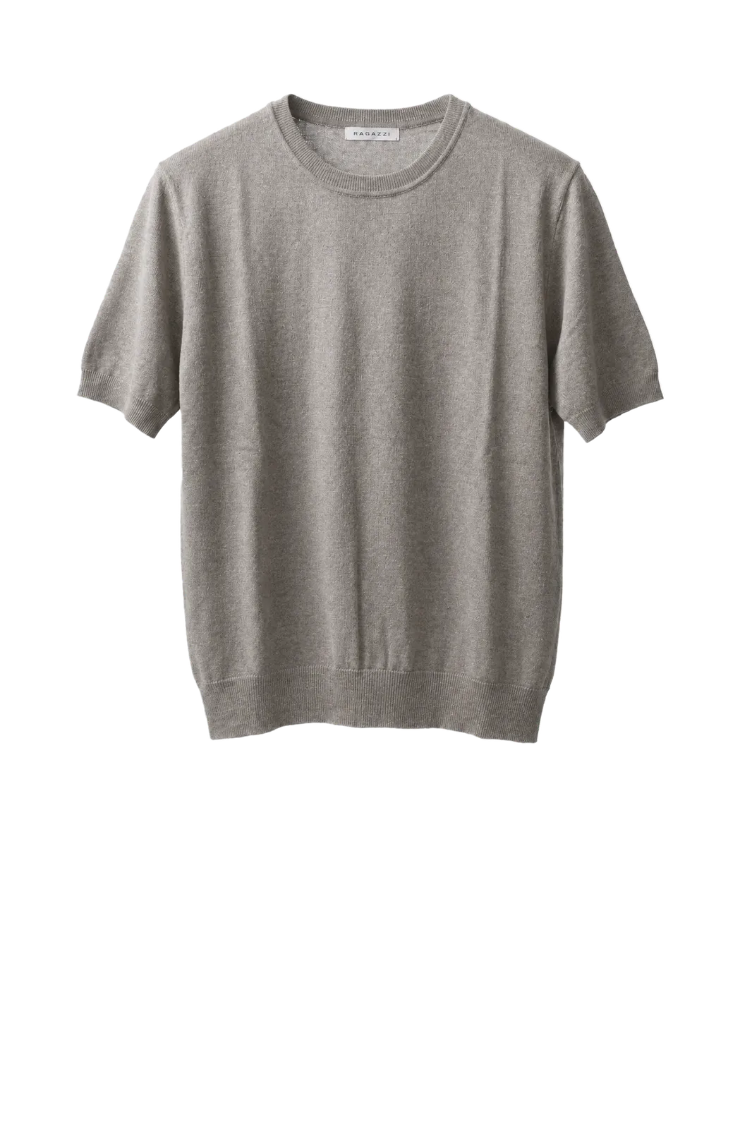 Pullover Crew Neck Short Sleeve in Mid Natural