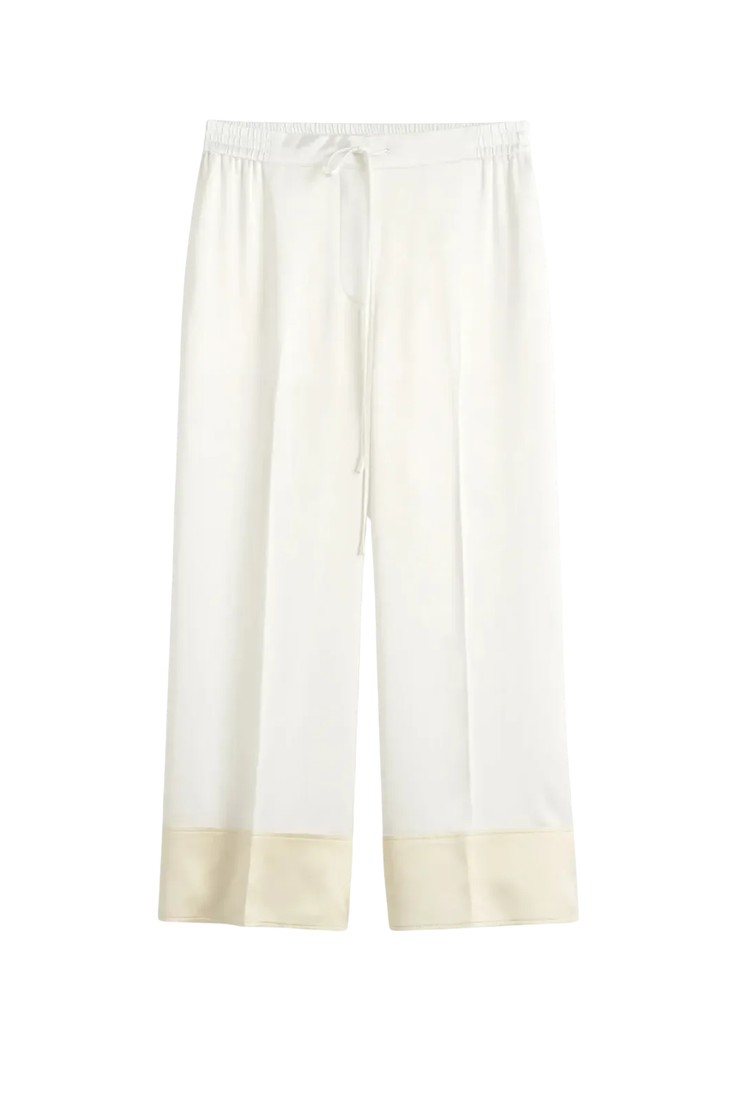 Hose Satin Drawstring in White