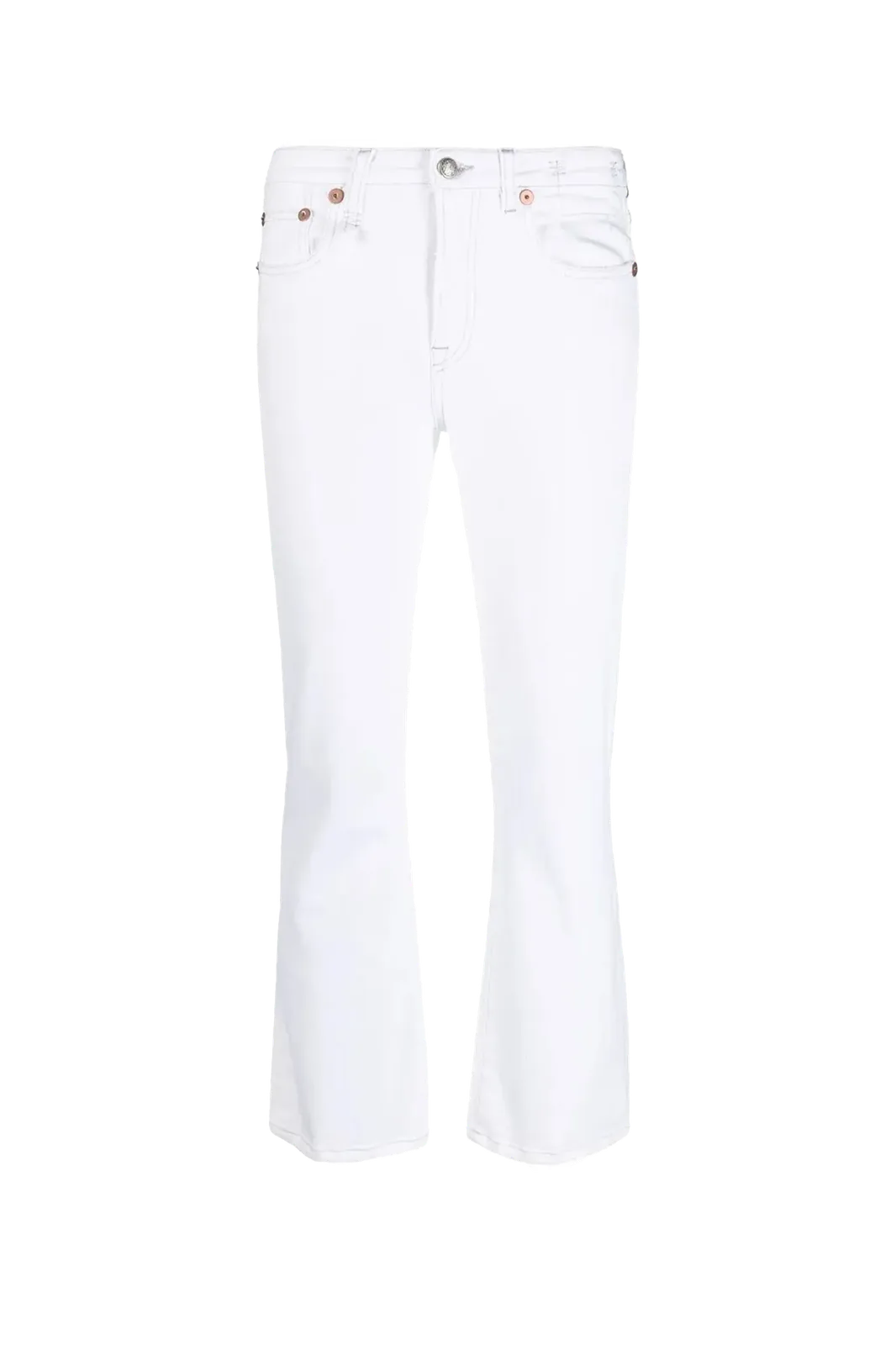 Jeans Boy Straight Aerin in White Stretch