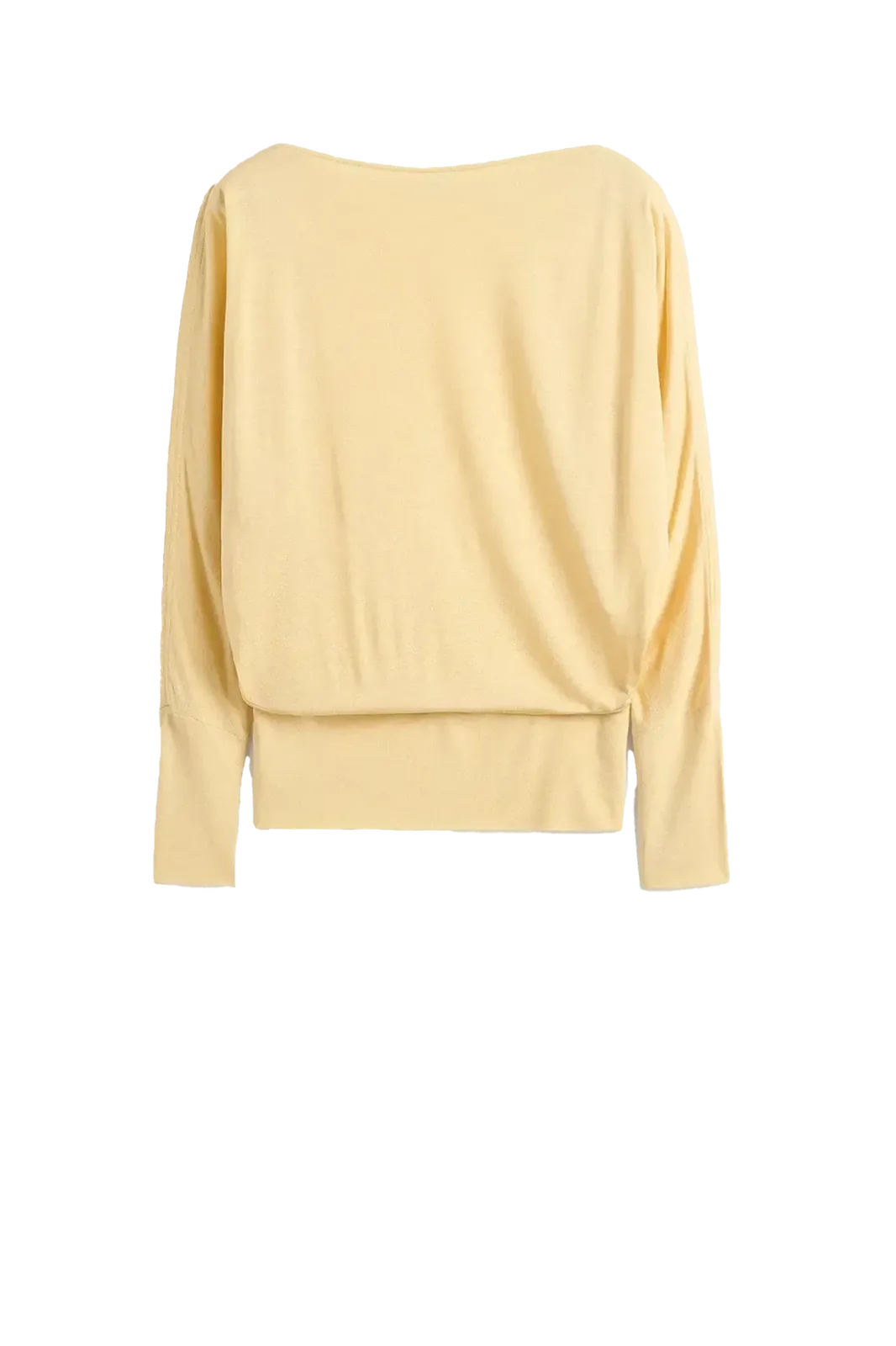 Longsleeve Boatneck Jersey in Champagne