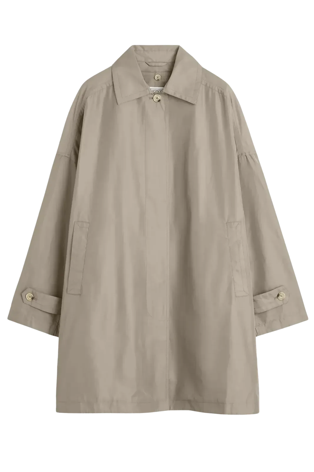 Mantel Car Coat in Taupe