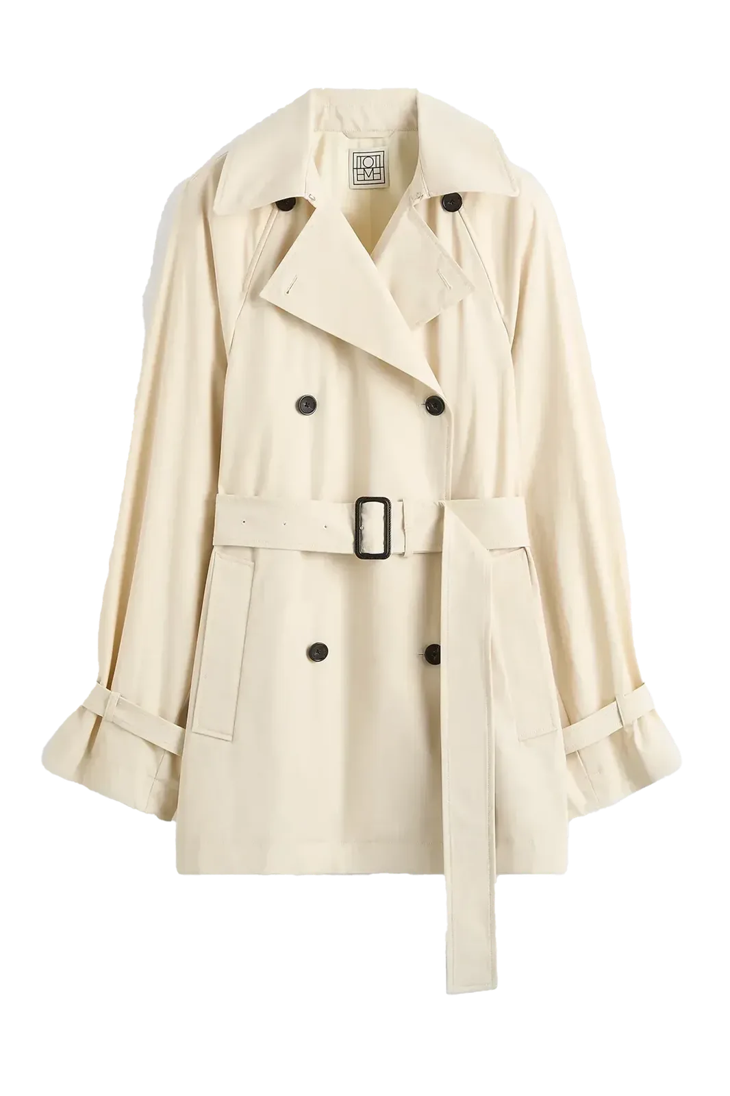 Mantel Washed Cotton Trench in Stone