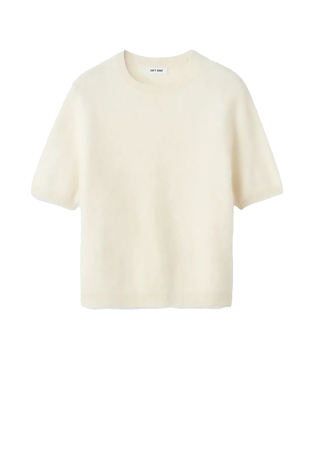 Pullover Brushed Short Sleeve in Featherwhite