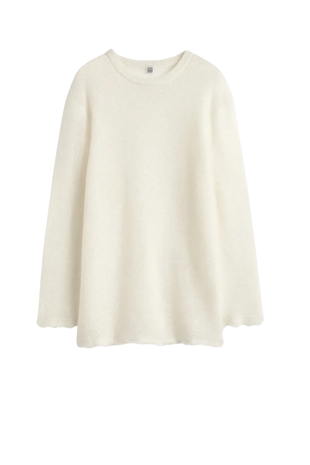 Pullover Long Open Weave in Off-White