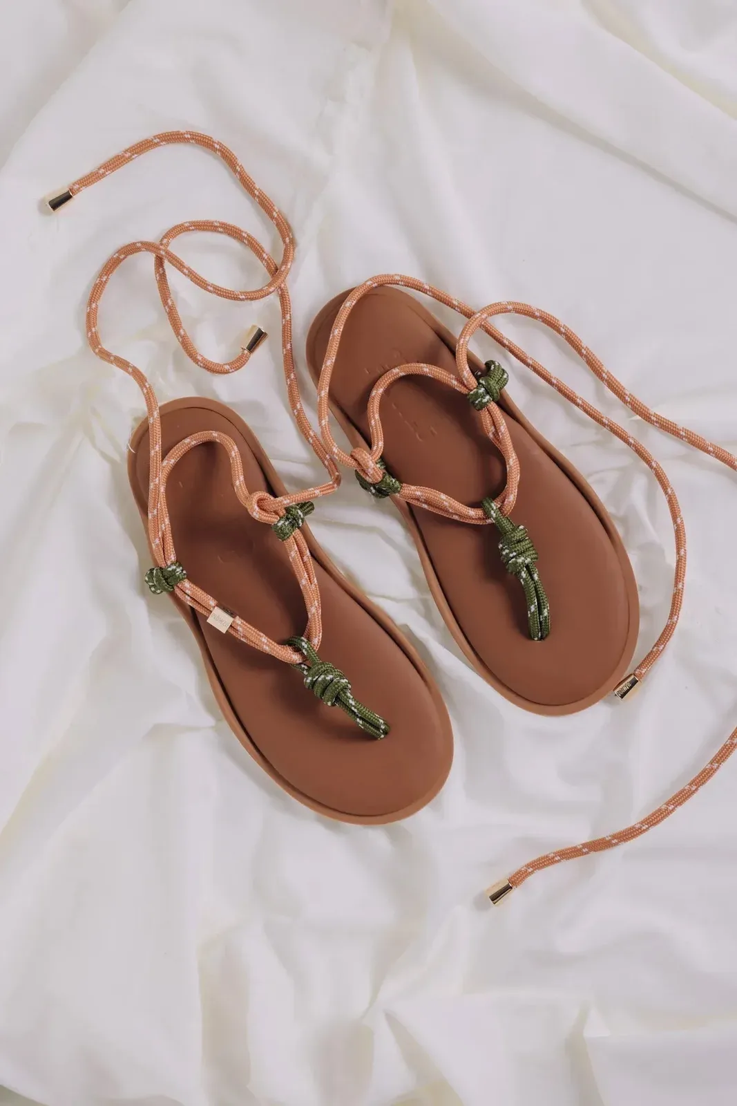Flowze Sandalen Flò Twin in Terracotta Militar Green