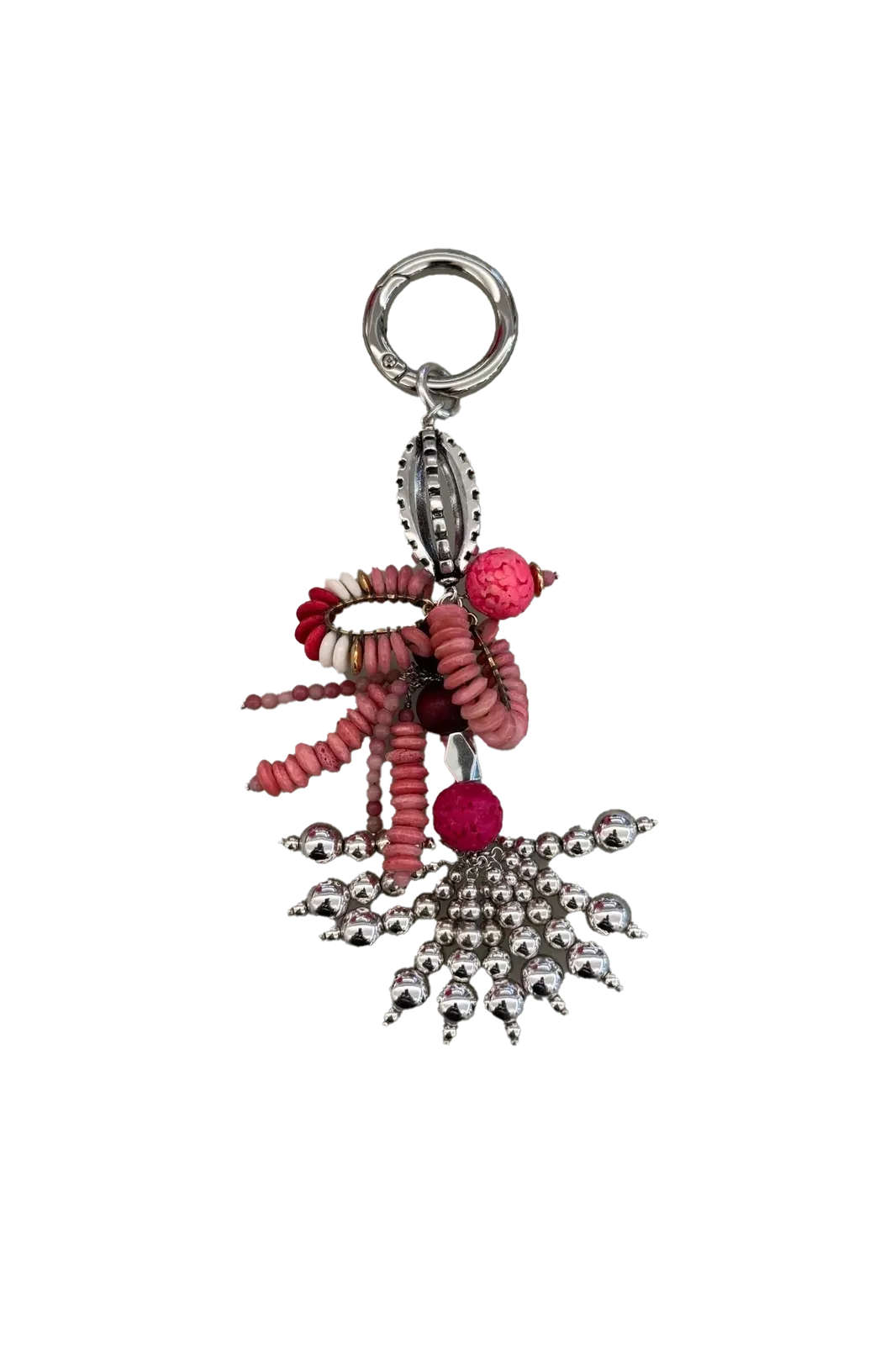 Schlüsselanhänger Key Ring in Rosewood / Silver